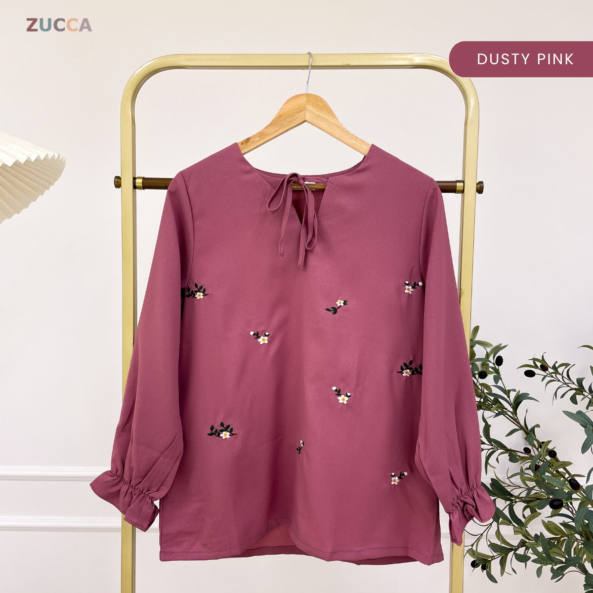 ZUCCA INTAN WOMEN KASUAL BLOUSE SULAMAN BUNGA - MA116