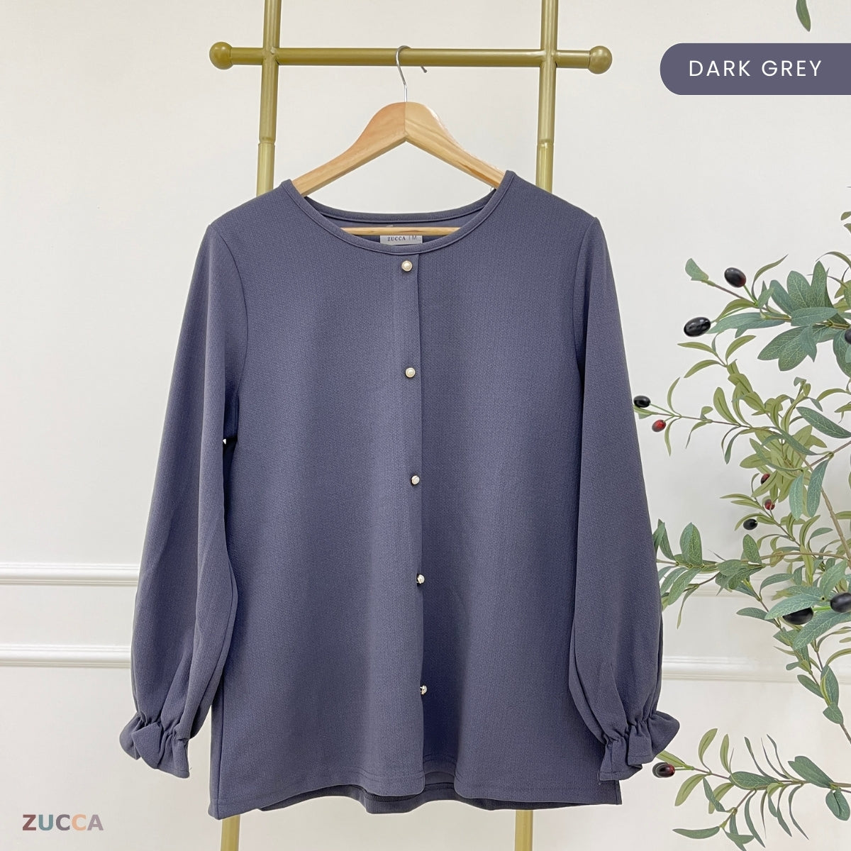 ZUCCA NOALLE KASUAL BLOUSE WANITA LENGAN PANJANG-MA118