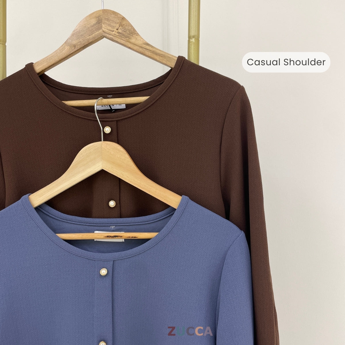 ZUCCA NOALLE KASUAL BLOUSE WANITA LENGAN PANJANG-MA118