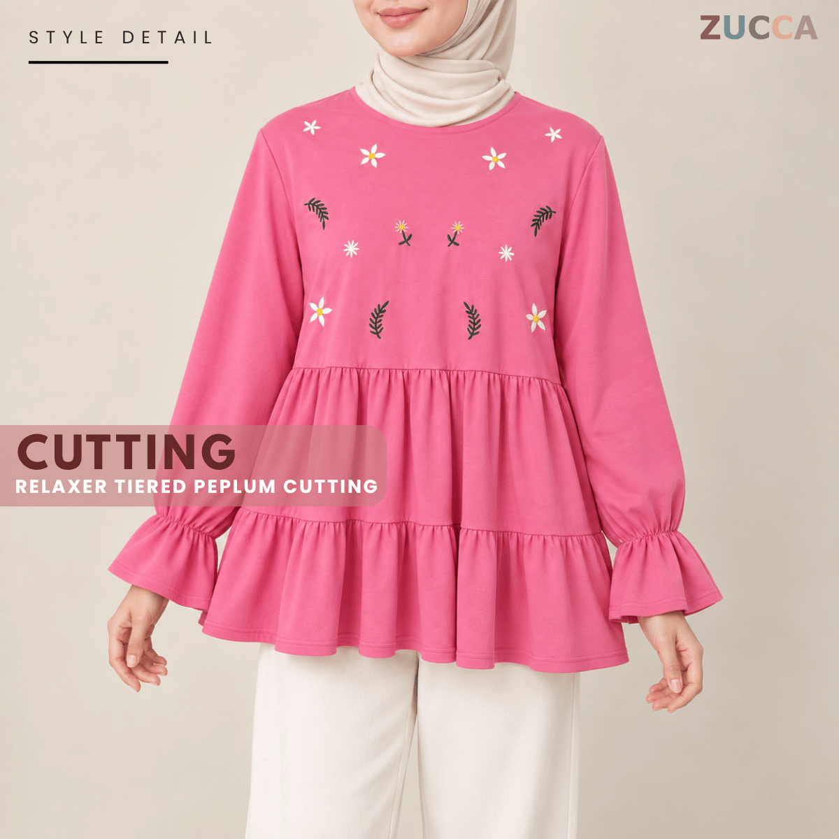 ZUCCA SYAWANI WOMEN KASUAL DOLLY BLOUSE LONG SLEEVE - MA119