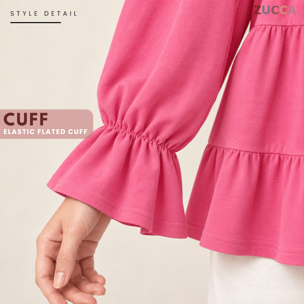 ZUCCA SYAWANI WOMEN KASUAL DOLLY BLOUSE LONG SLEEVE - MA119