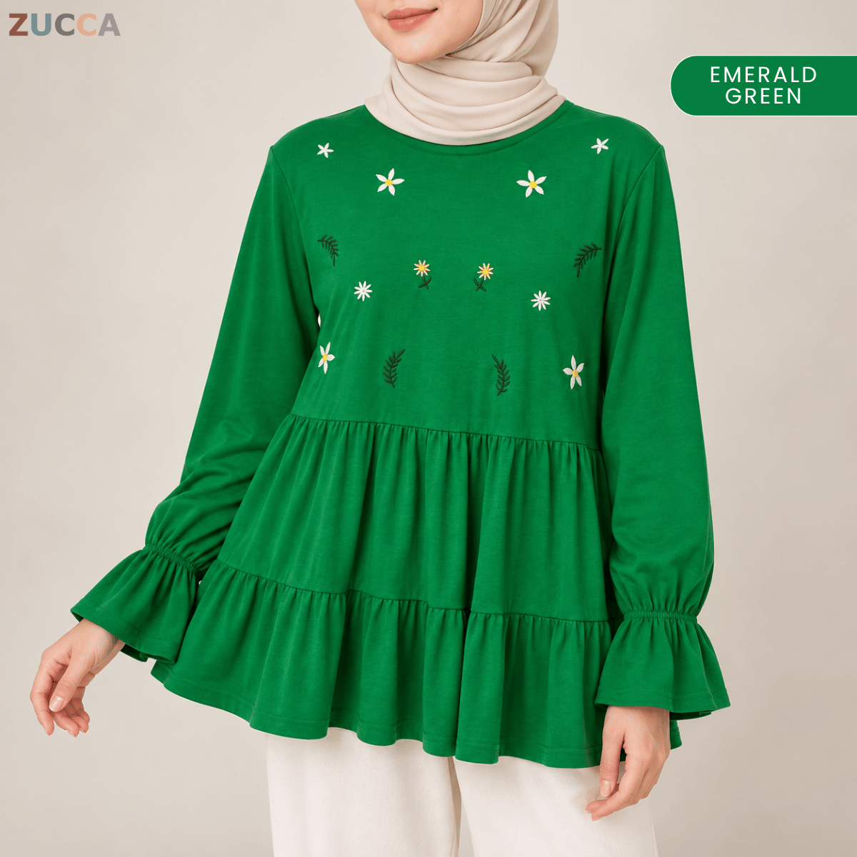 ZUCCA SYAWANI WOMEN KASUAL DOLLY BLOUSE LONG SLEEVE - MA119