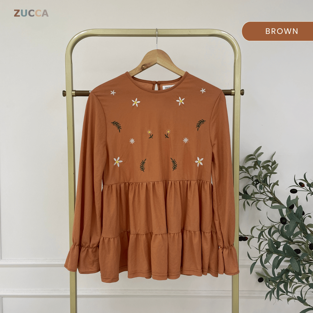 ZUCCA SYAWANI WOMEN KASUAL DOLLY BLOUSE LONG SLEEVE - MA119