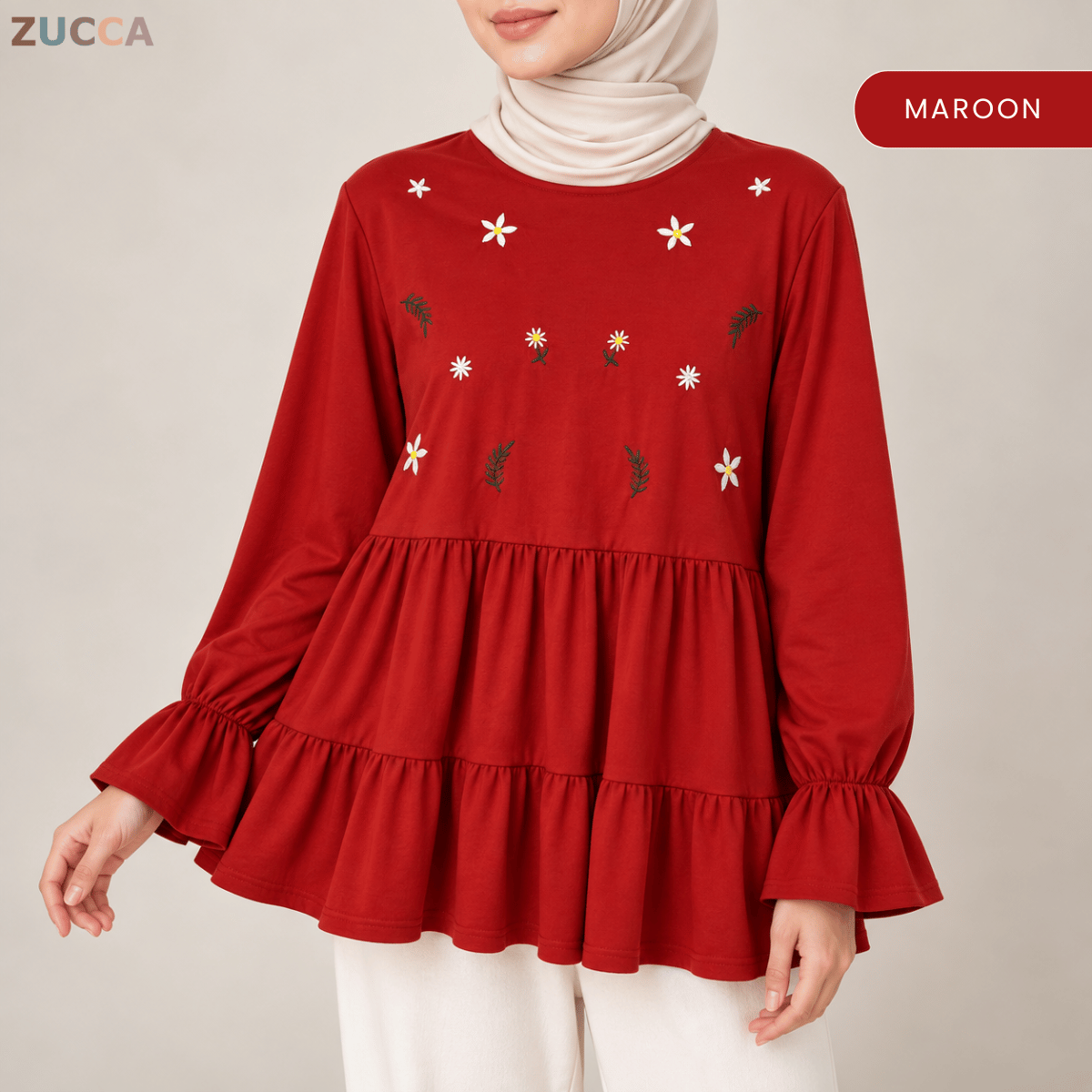 ZUCCA SYAWANI WOMEN KASUAL DOLLY BLOUSE LONG SLEEVE - MA119
