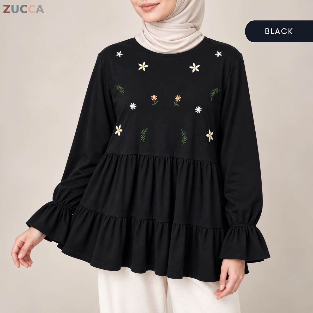 ZUCCA SYAWANI WOMEN KASUAL DOLLY BLOUSE LONG SLEEVE - MA119