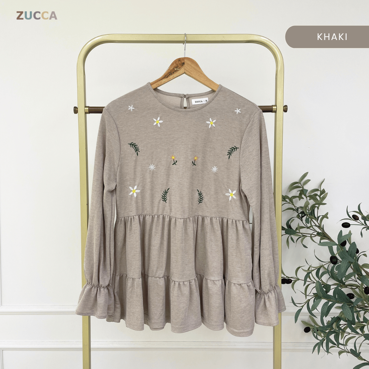 ZUCCA SYAWANI WOMEN KASUAL DOLLY BLOUSE LONG SLEEVE - MA119