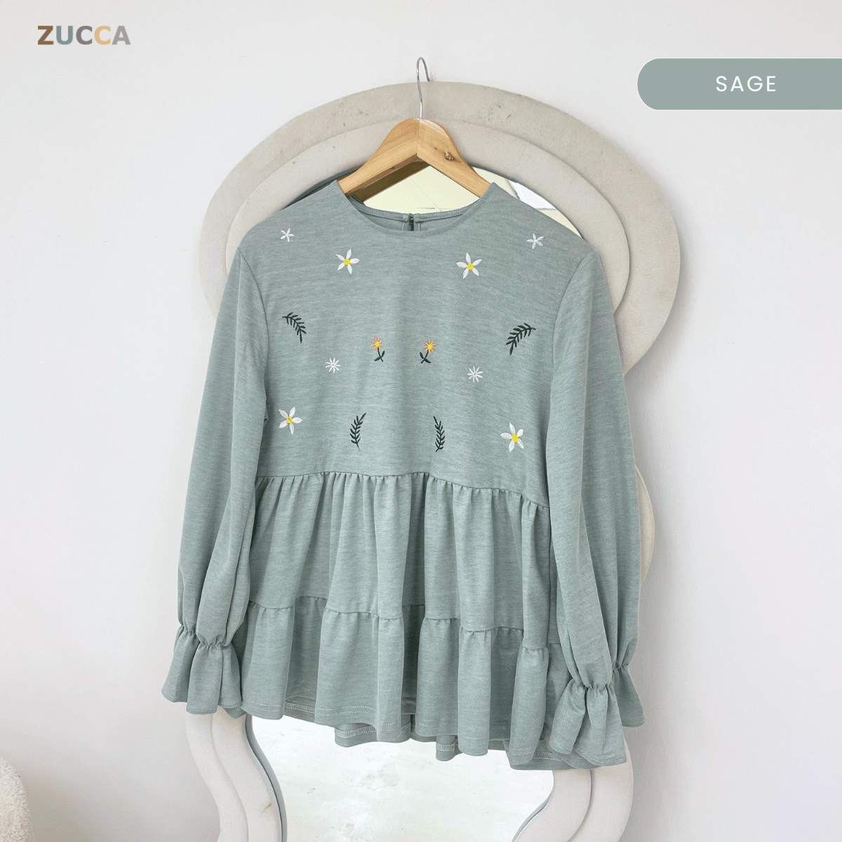 ZUCCA SYAWANI WOMEN KASUAL DOLLY BLOUSE LONG SLEEVE - MA119