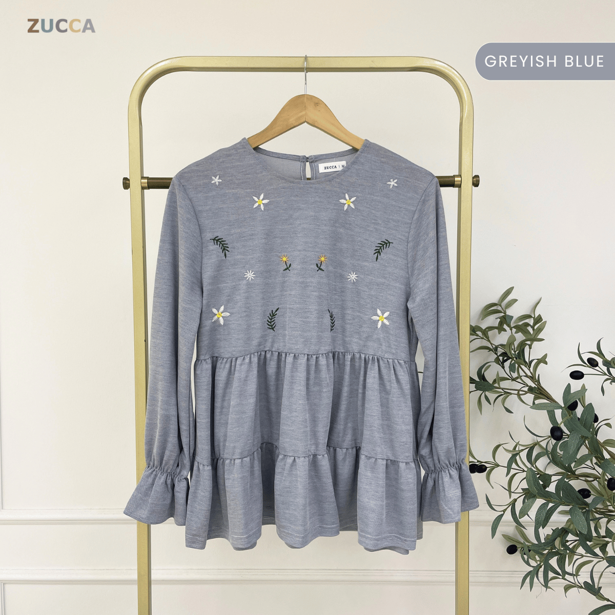 ZUCCA SYAWANI WOMEN KASUAL DOLLY BLOUSE LONG SLEEVE - MA119