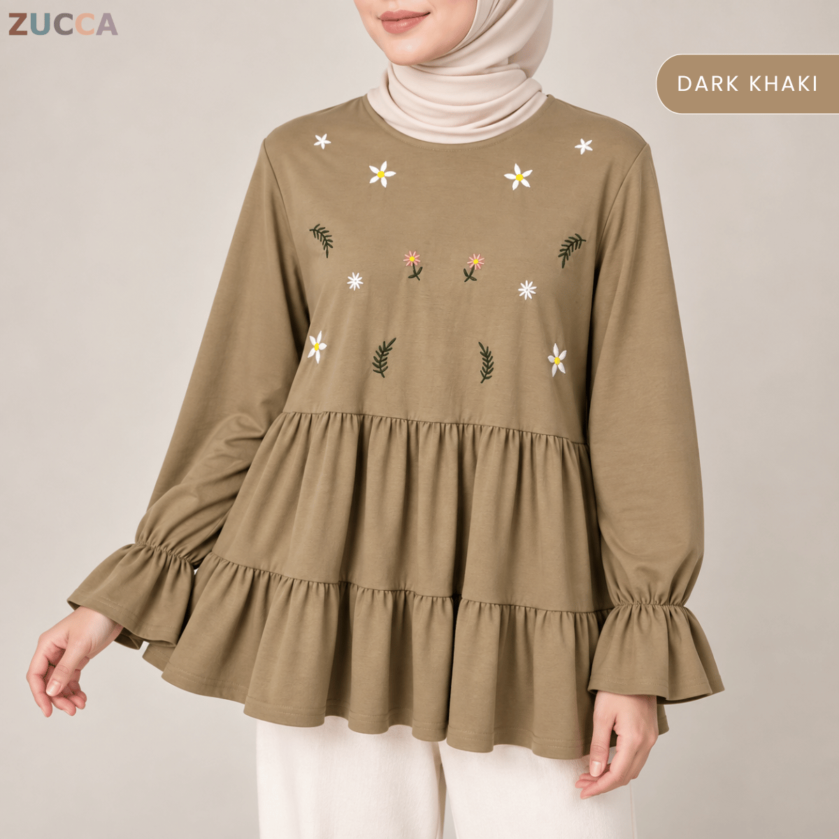 ZUCCA SYAWANI WOMEN KASUAL DOLLY BLOUSE LONG SLEEVE - MA119