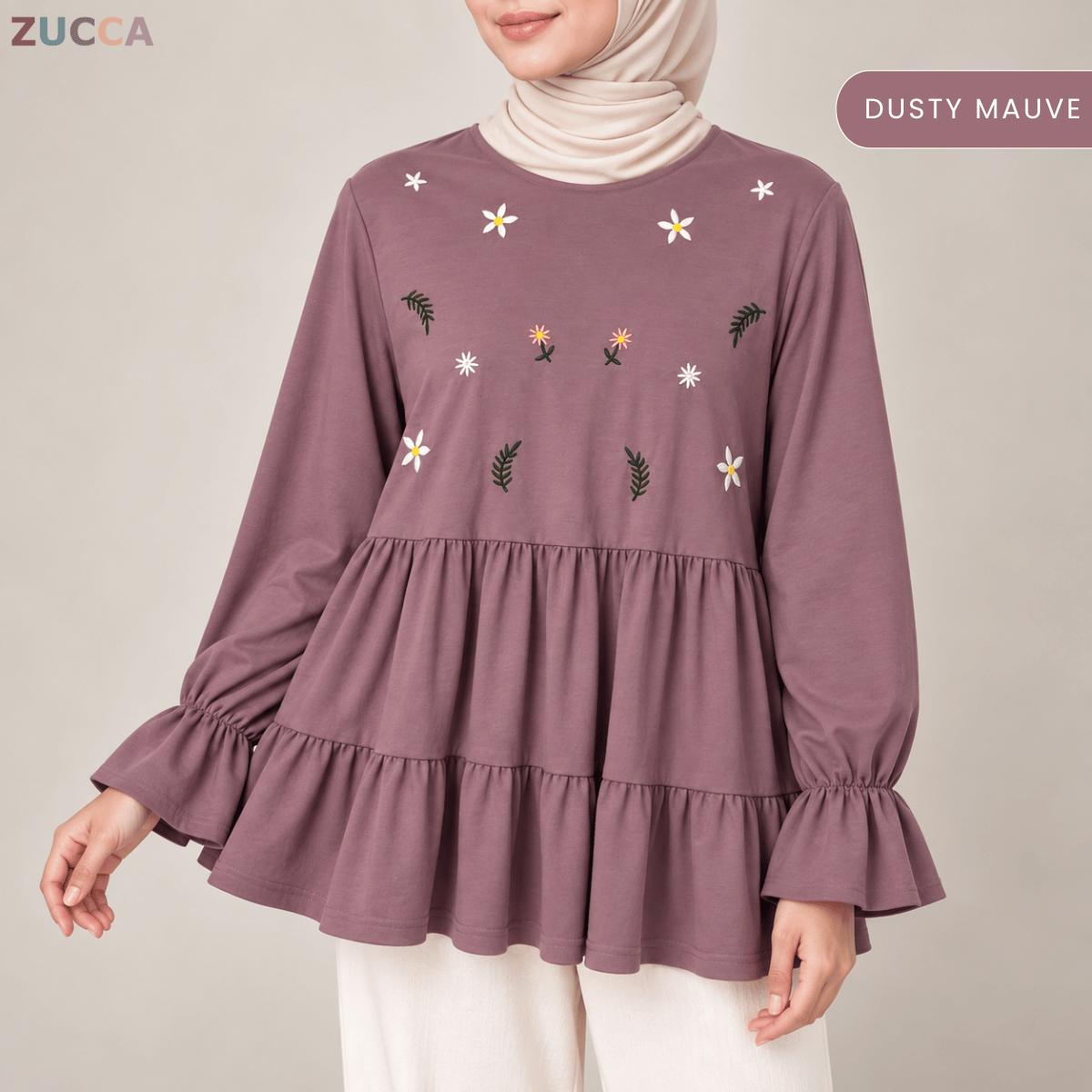 ZUCCA SYAWANI WOMEN KASUAL DOLLY BLOUSE LONG SLEEVE - MA119