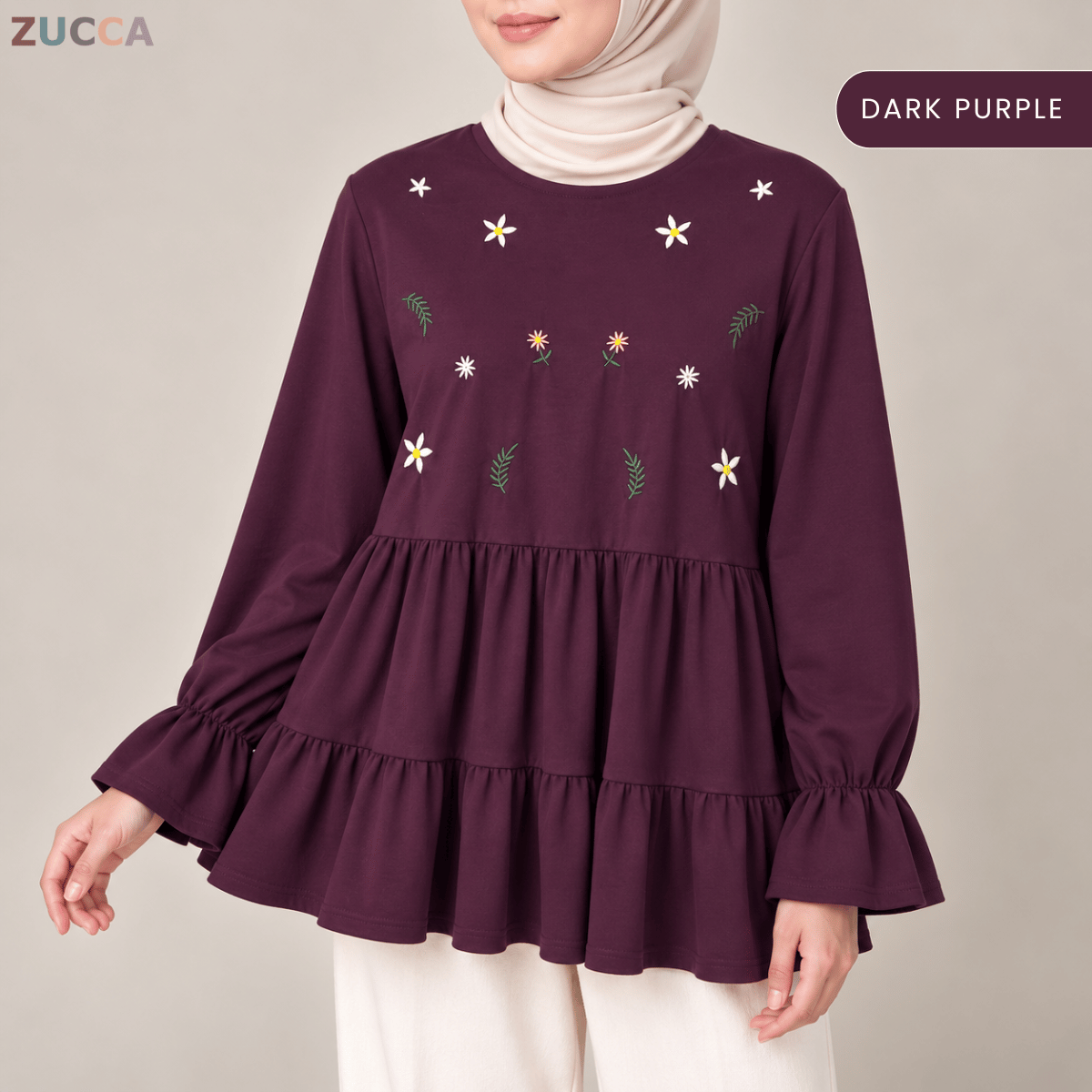 ZUCCA SYAWANI WOMEN KASUAL DOLLY BLOUSE LONG SLEEVE - MA119