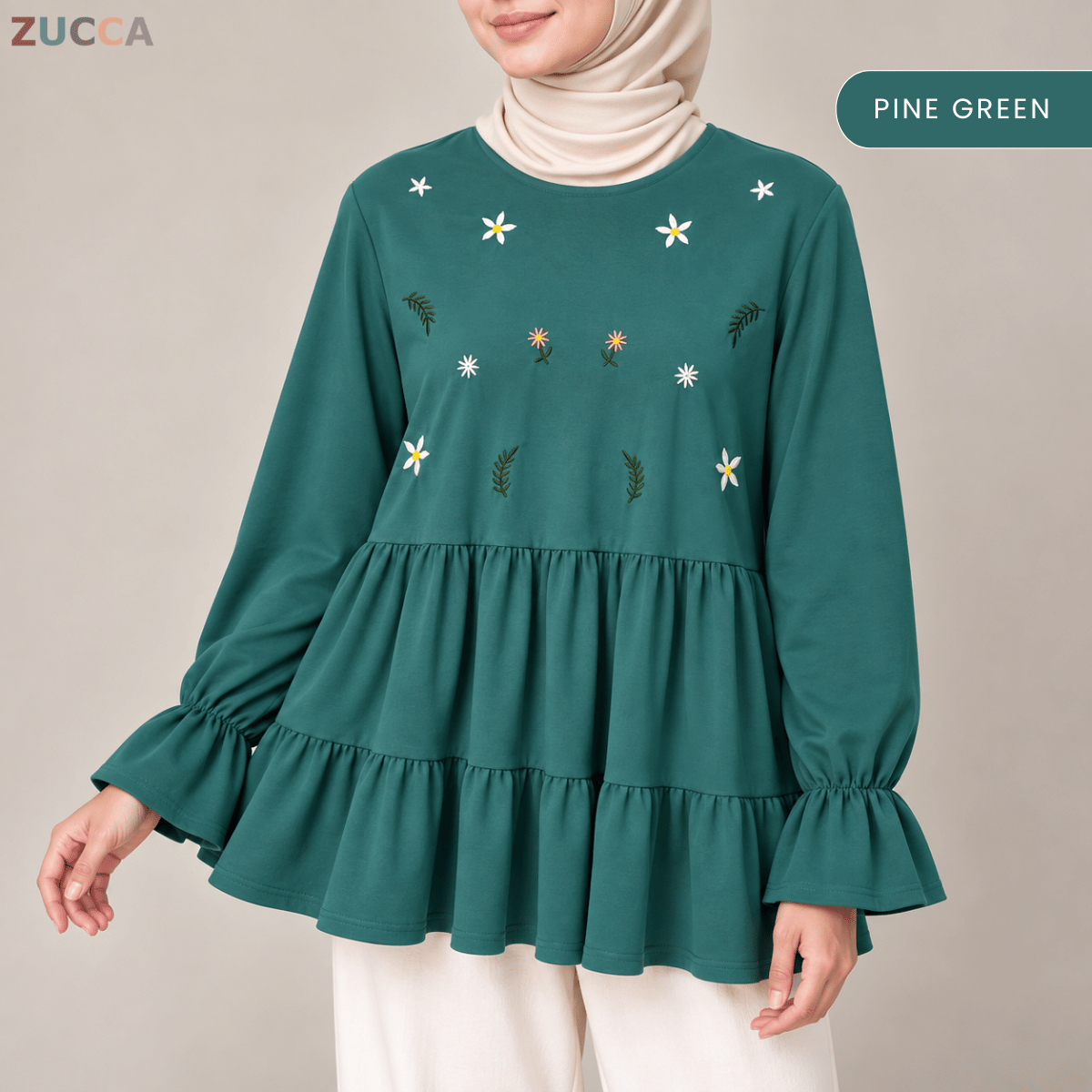 ZUCCA SYAWANI WOMEN KASUAL DOLLY BLOUSE LONG SLEEVE - MA119