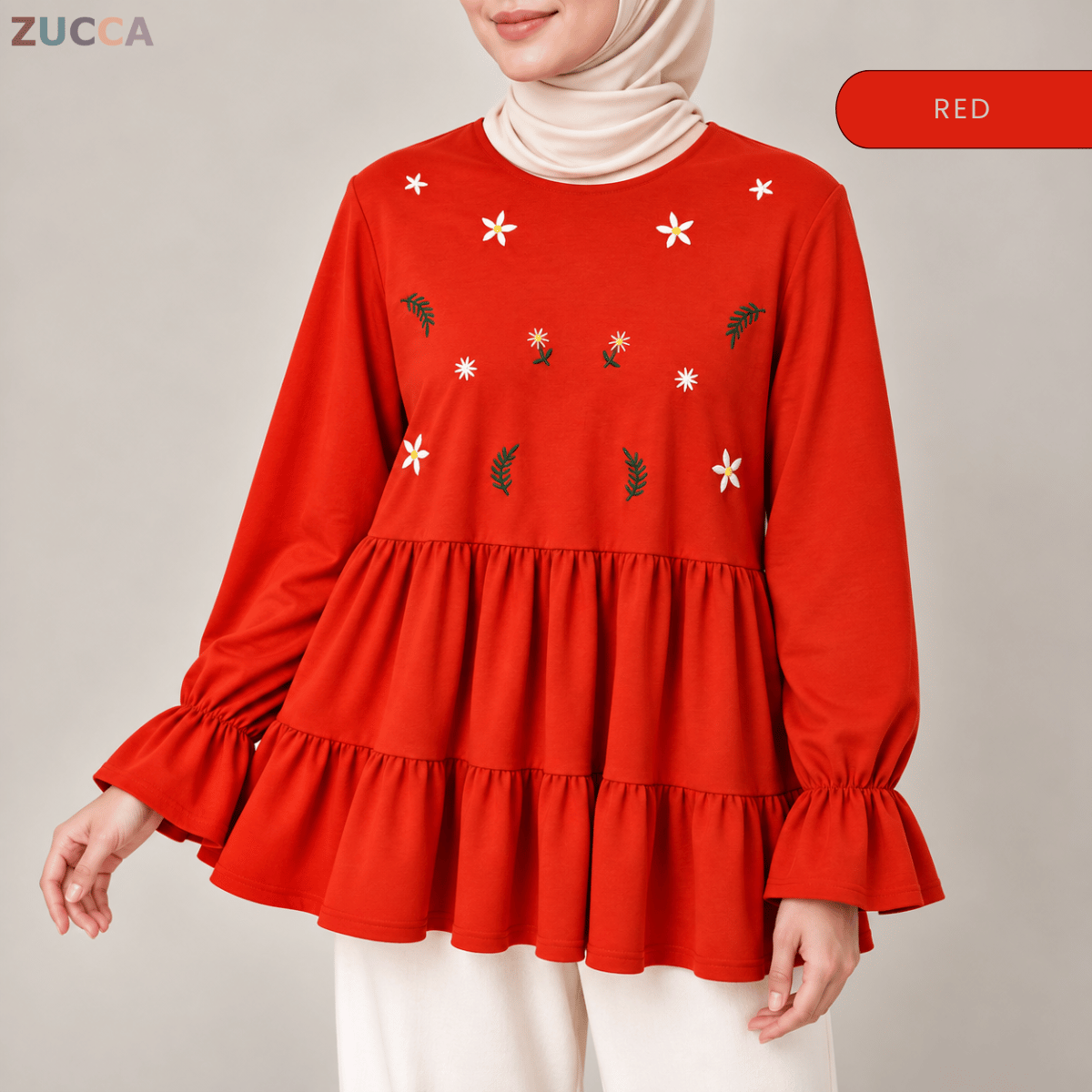 ZUCCA SYAWANI WOMEN KASUAL DOLLY BLOUSE LONG SLEEVE - MA119