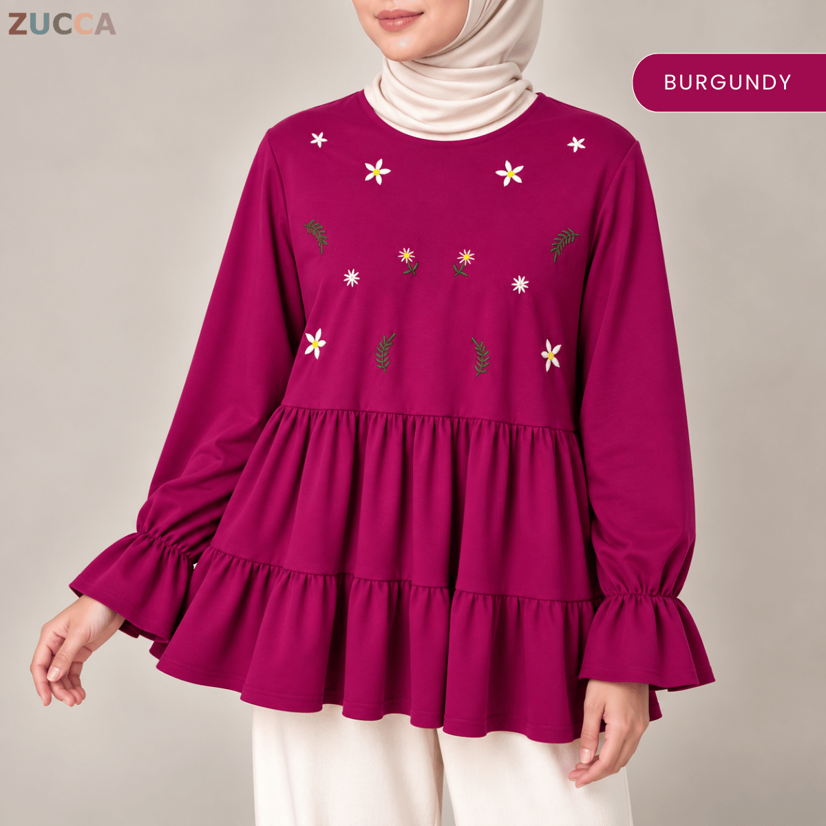 ZUCCA SYAWANI WOMEN KASUAL DOLLY BLOUSE LONG SLEEVE - MA119