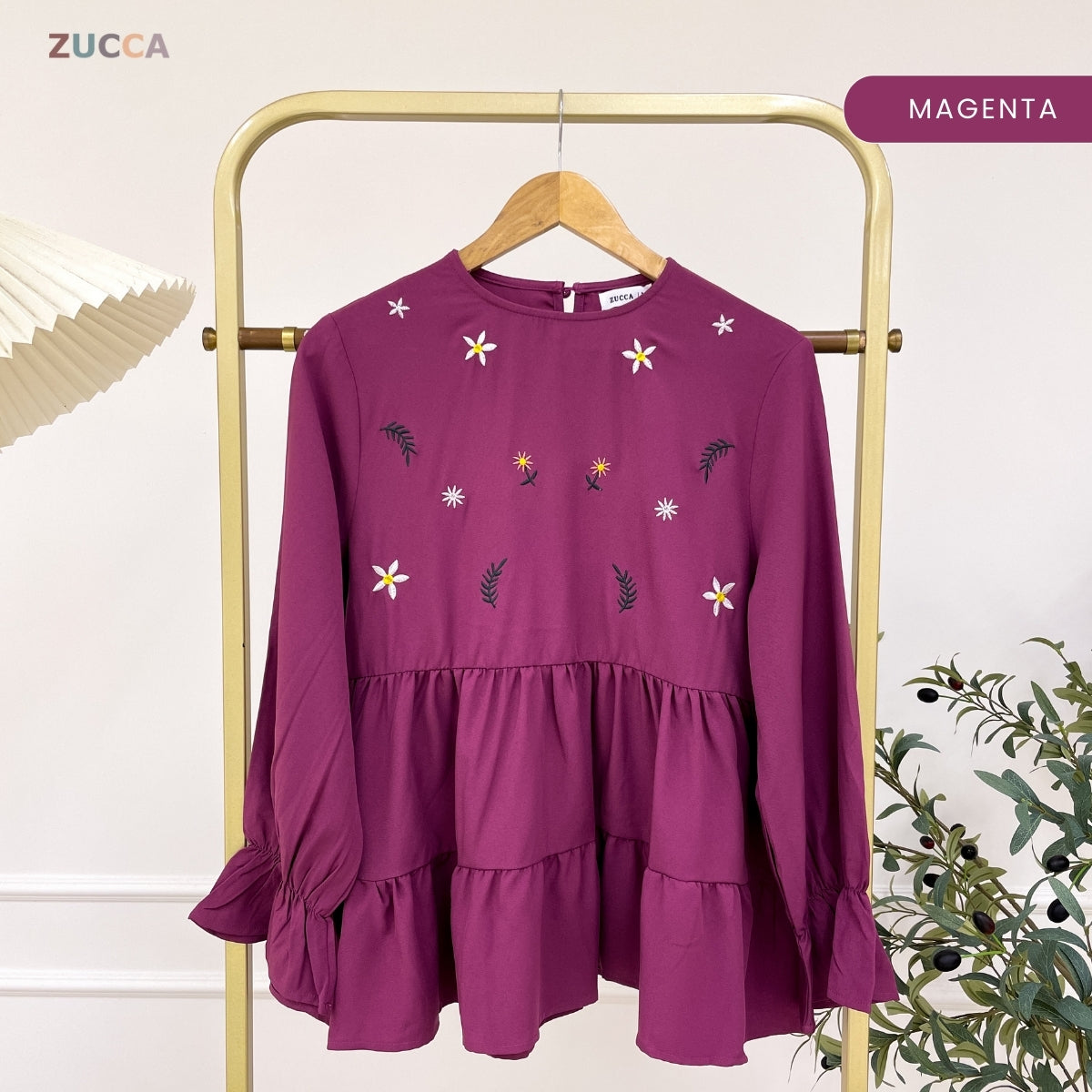 ZUCCA SYAWANI WOMEN KASUAL DOLLY BLOUSE LONG SLEEVE - MA119