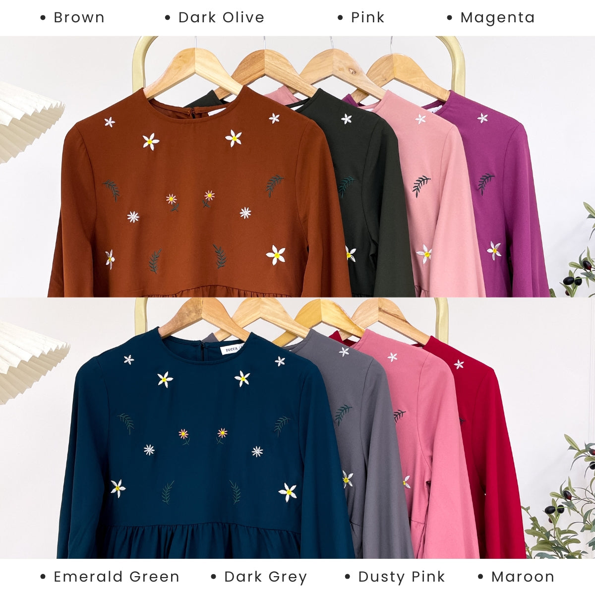 ZUCCA SYAWANI WOMEN KASUAL DOLLY BLOUSE LONG SLEEVE - MA119