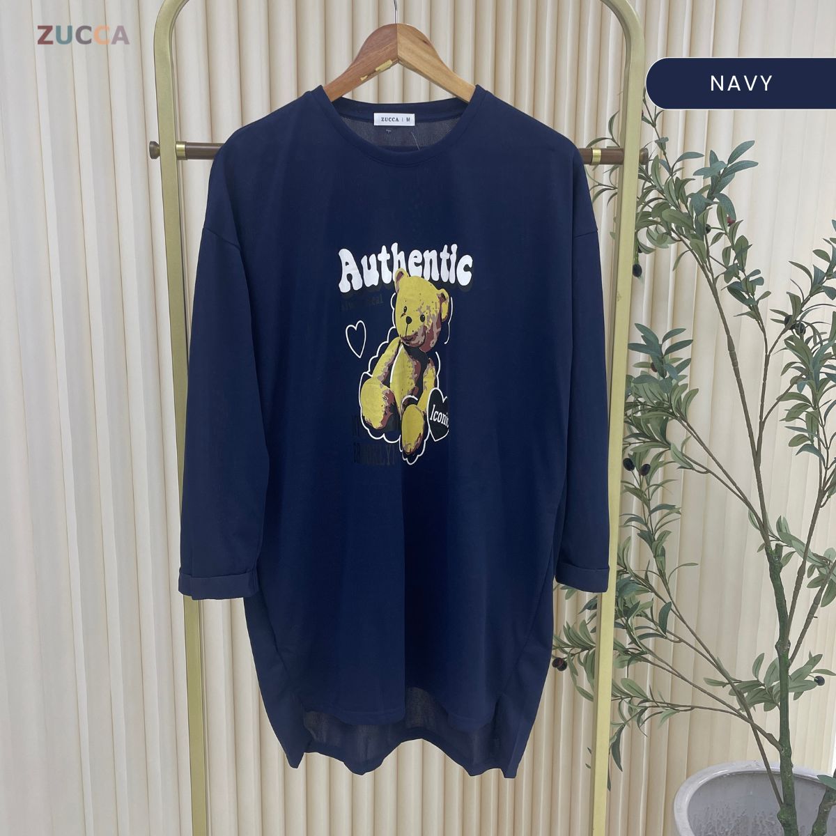 ZUCCA MURNI URBAN GRAPHIC TEE PEREMPUAN KASUAL SHIRT LONG SLEEVE - MA120