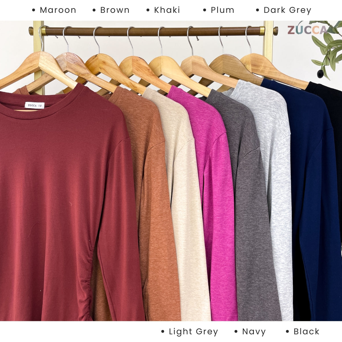 ZUCCA AVIANA RUCHED DRAWSTRING KASUAL WOMEN BLOUSE - MA121