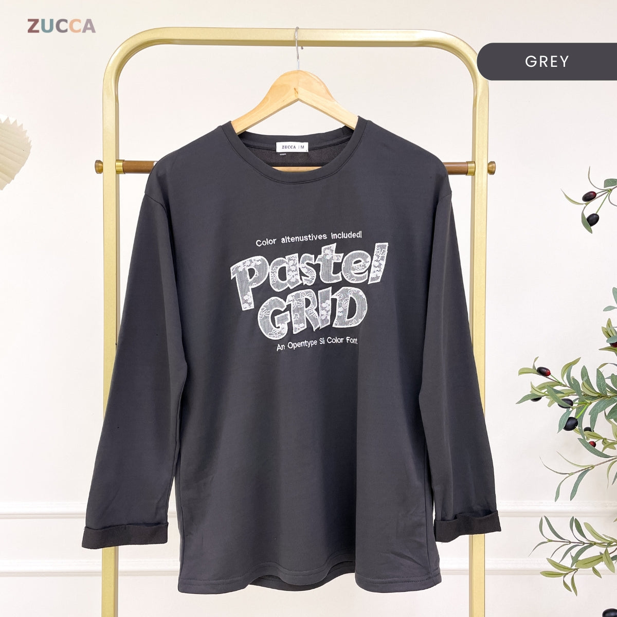 ZUCCA ASHLEY WOMEN GRAPHIC SHIRT LONG SLEEVE - MA124