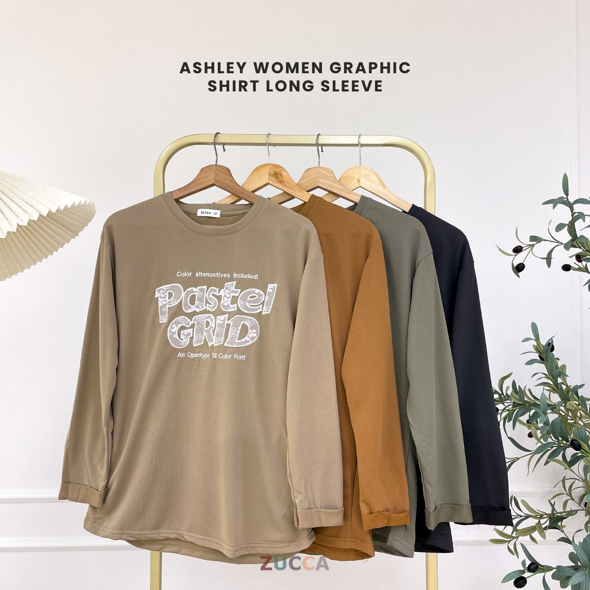 ZUCCA ASHLEY WOMEN GRAPHIC SHIRT LONG SLEEVE - MA124