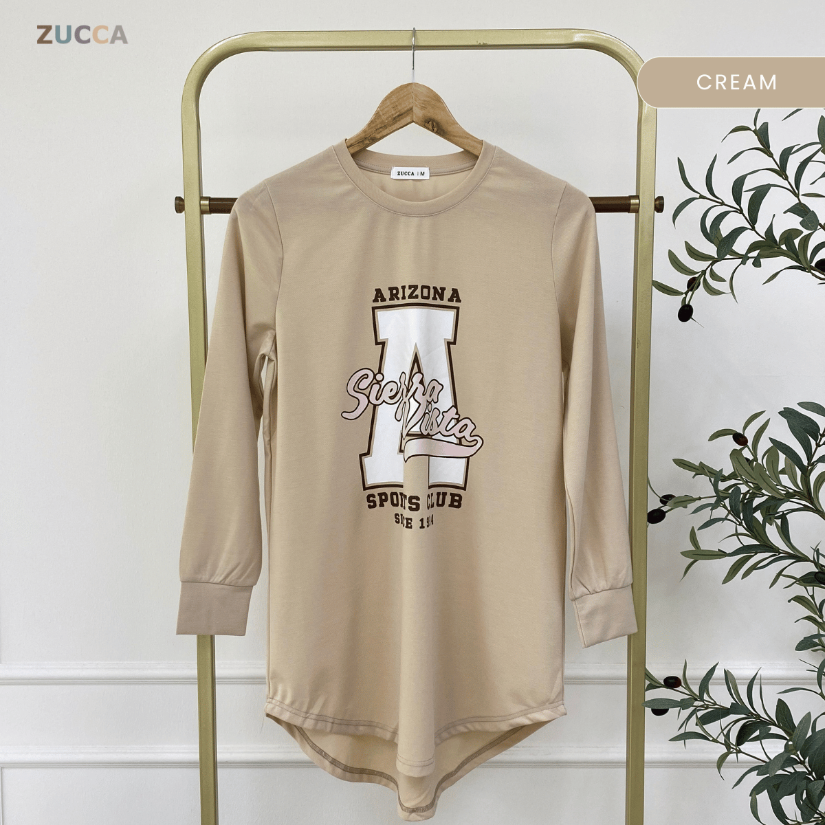 ZUCCA IZANI WOMEN LONG BLOUSE PRINTED LONG SLEEVE - MA129
