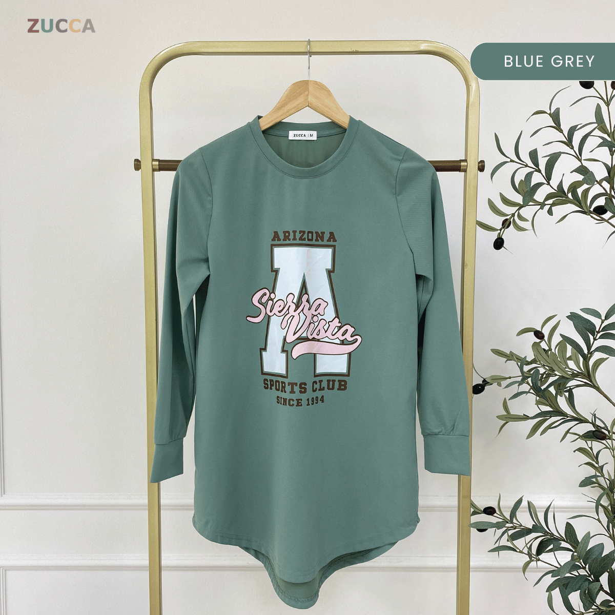 ZUCCA IZANI WOMEN LONG BLOUSE PRINTED LONG SLEEVE - MA129