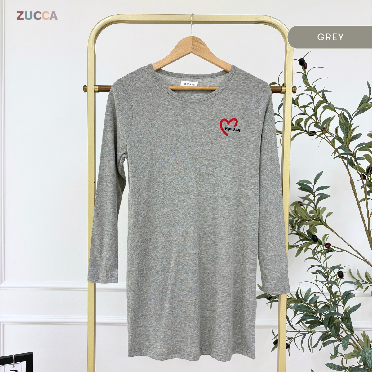 ZUCCA MARIAM RELAXED HEARTWEAR LONG TEE
