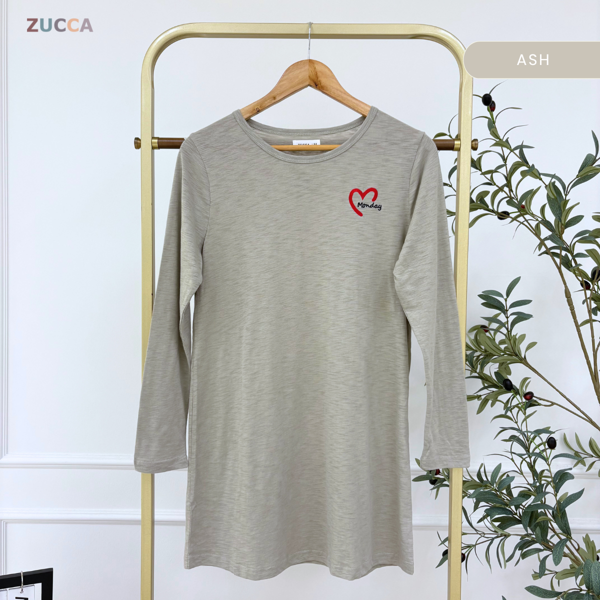 ZUCCA MARIAM RELAXED HEARTWEAR LONG TEE