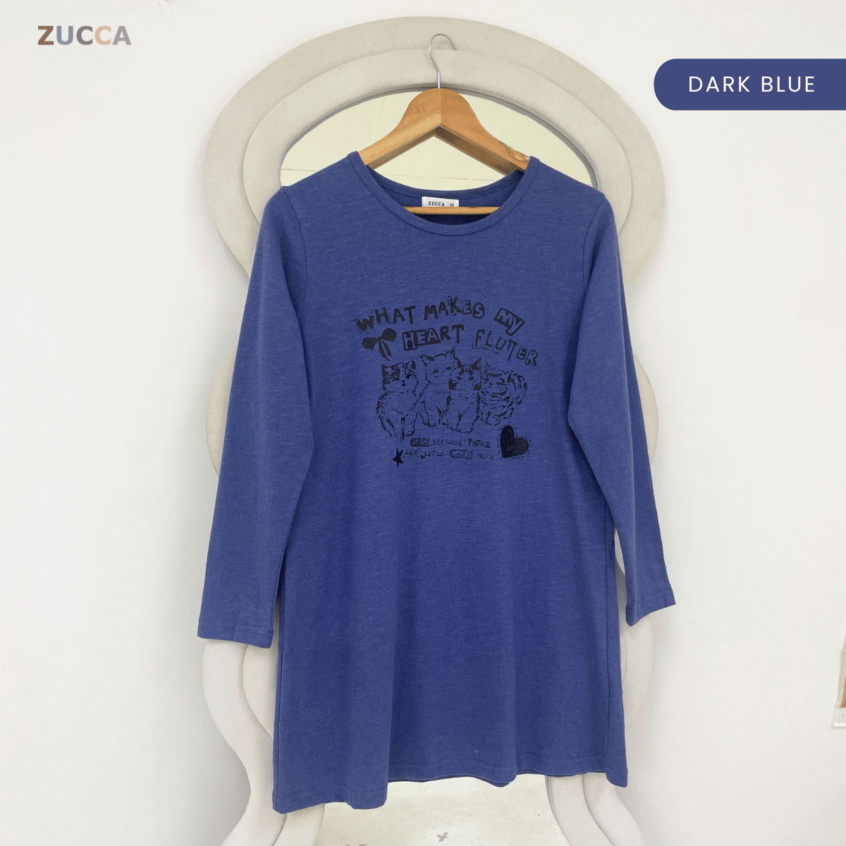 ZUCCA MARIAM RELAXED HEARTWEAR LONG TEE
