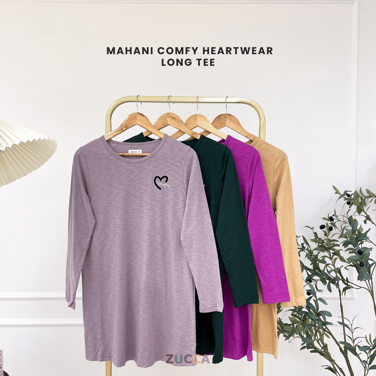 ZUCCA MARIAM RELAXED HEARTWEAR LONG TEE