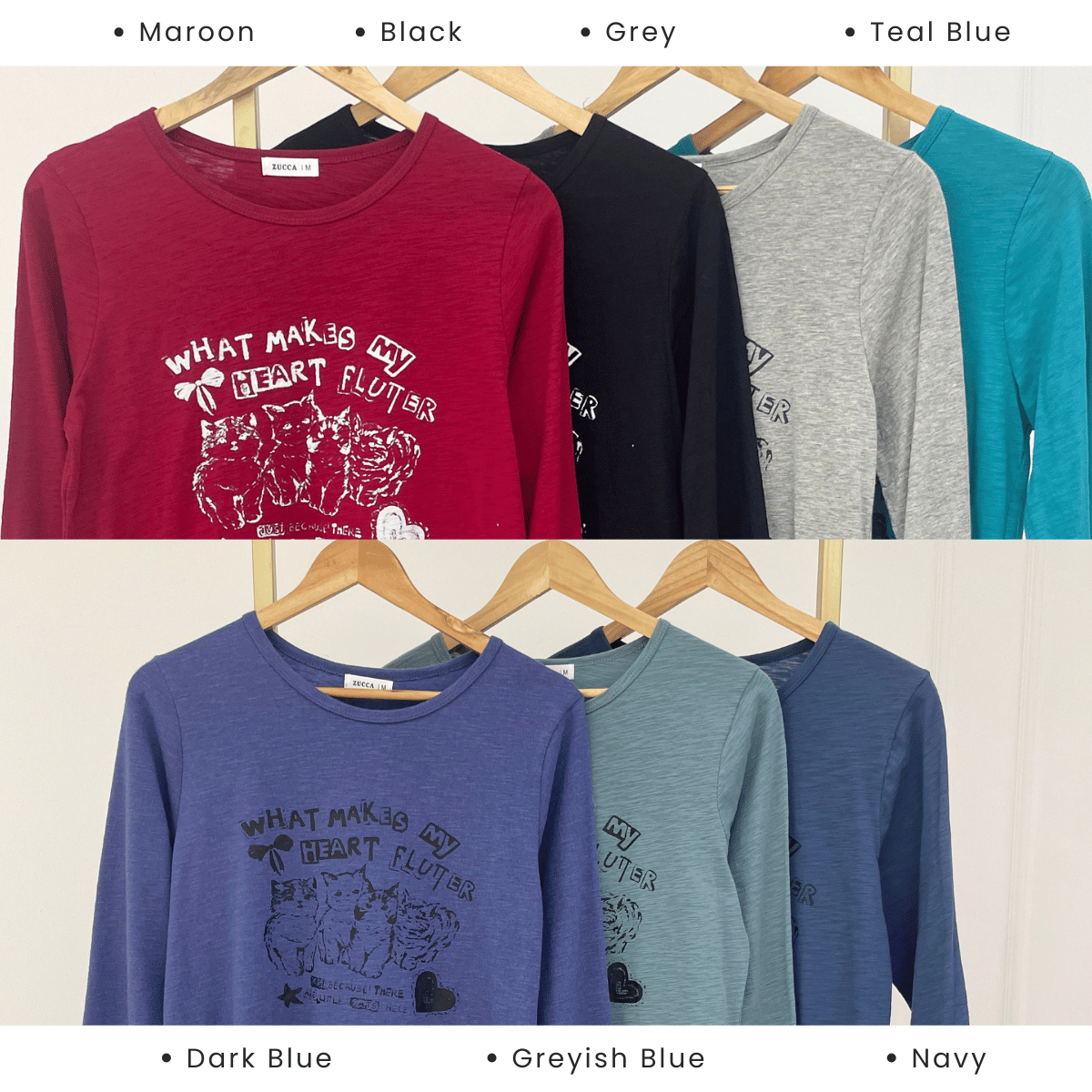 ZUCCA MARIAM RELAXED HEARTWEAR LONG TEE