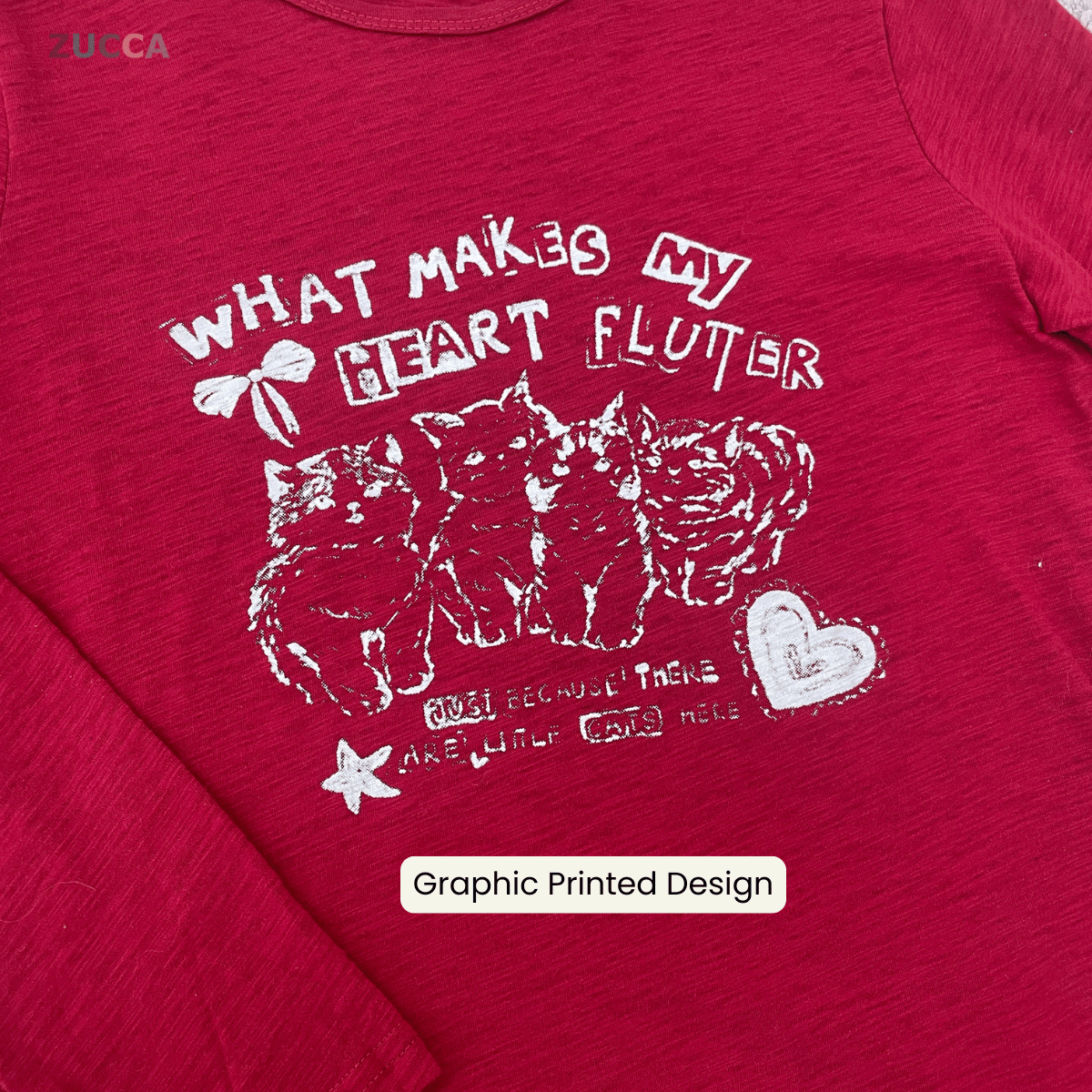 ZUCCA MARIAM RELAXED HEARTWEAR LONG TEE