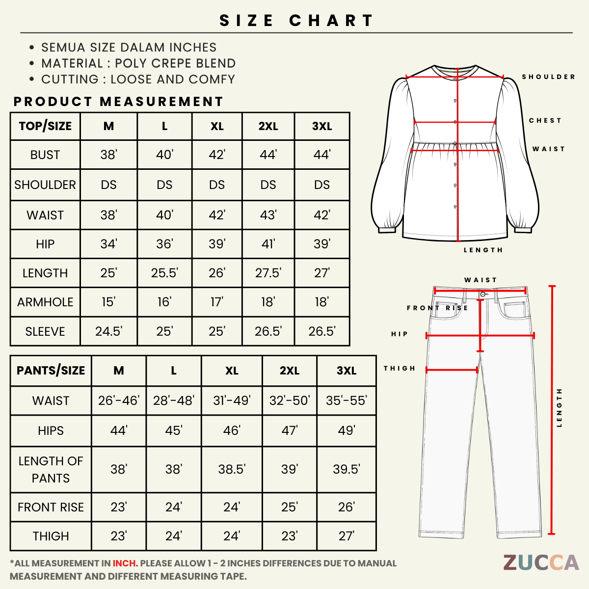 ZUCCA AILANI WOMEN KASUAL SET SWEATSHIRT LONG SLEEVE - MA132