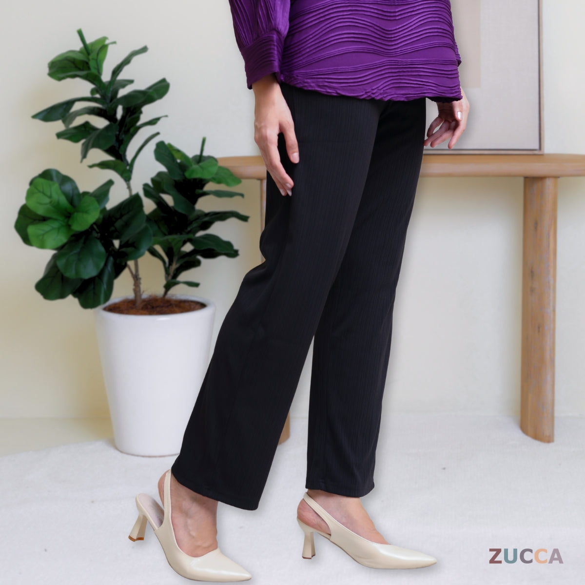 ZUCCA IRSYA PALAZZO PLEATED WOMEN S - 3XL - MA135 SELUAR PEREMPUAN
