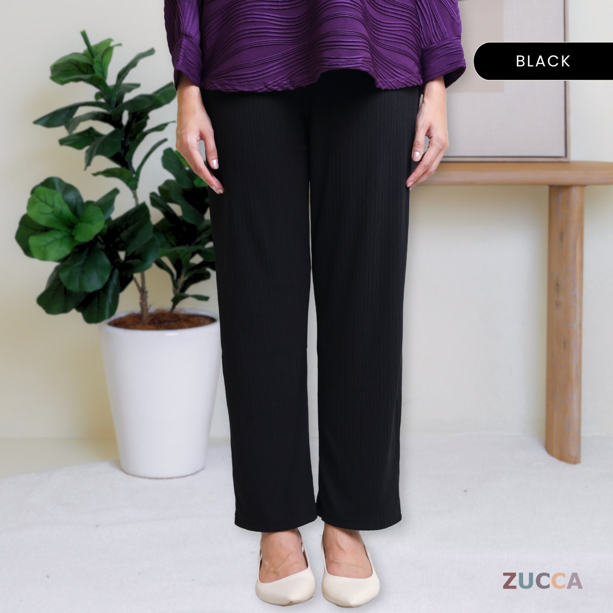 ZUCCA IRSYA PALAZZO PLEATED WOMEN S - 3XL - MA135 SELUAR PEREMPUAN