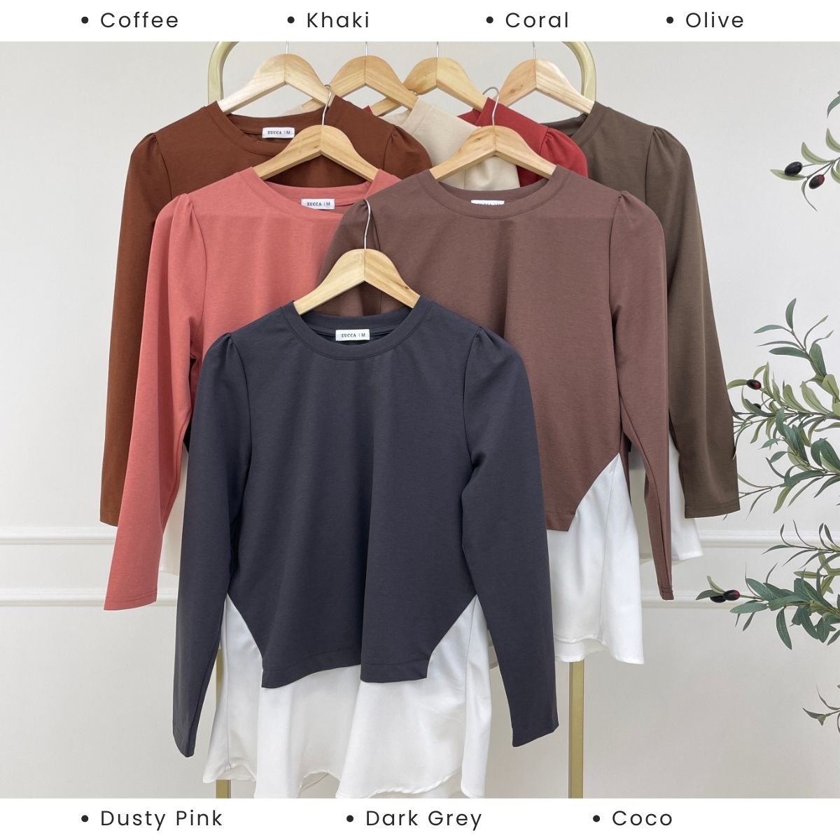 ZUCCA SUZY WOMEN KASUAL BLOUSE LONG SLEEVE - MA137