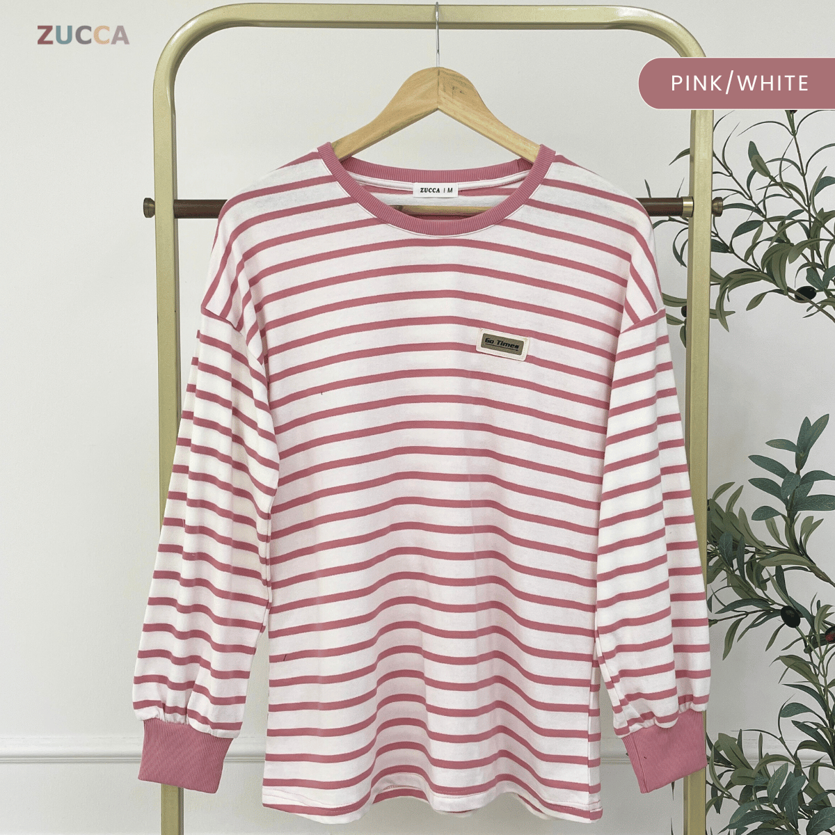 ZUCCA LANA STRIPED KASUAL MUSLIMAH BLOUSE - MA142