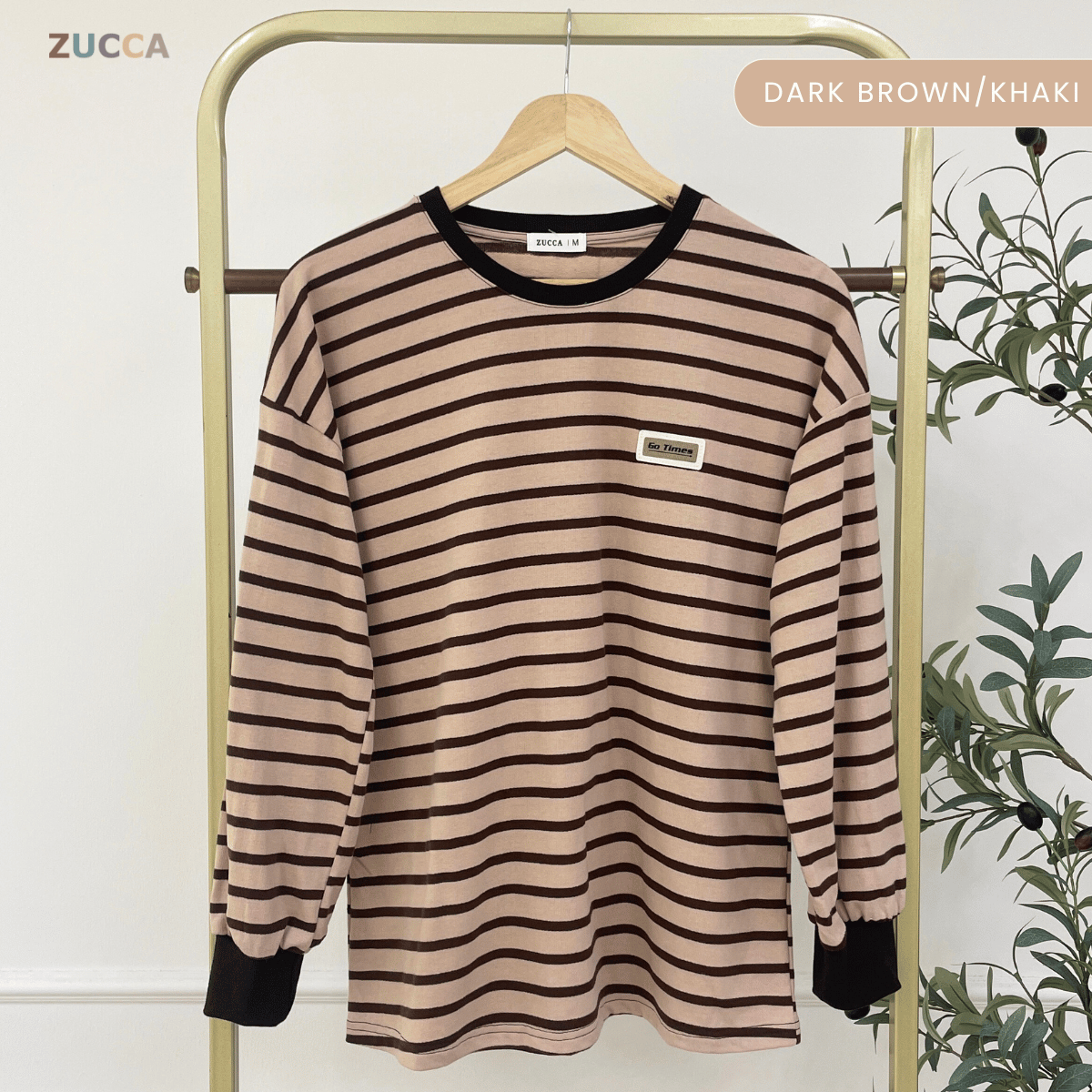 ZUCCA LANA STRIPED KASUAL MUSLIMAH BLOUSE - MA142