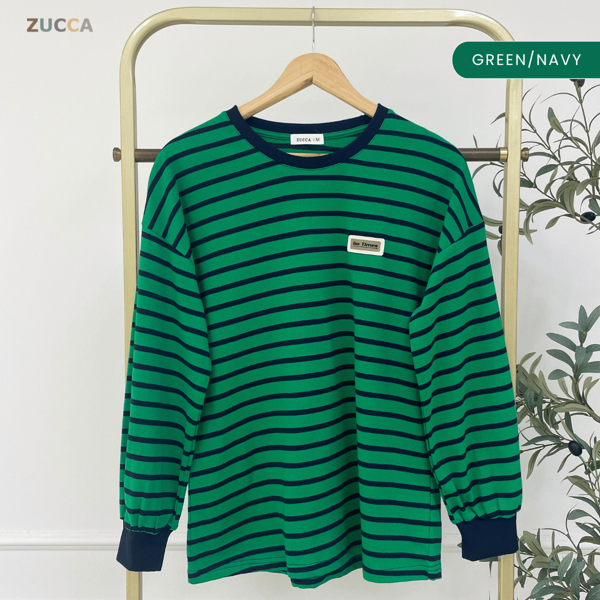 ZUCCA LANA STRIPED KASUAL MUSLIMAH BLOUSE - MA142