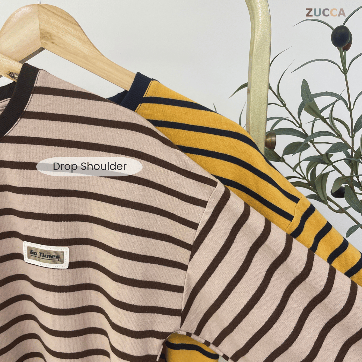 ZUCCA LANA STRIPED KASUAL MUSLIMAH BLOUSE - MA142