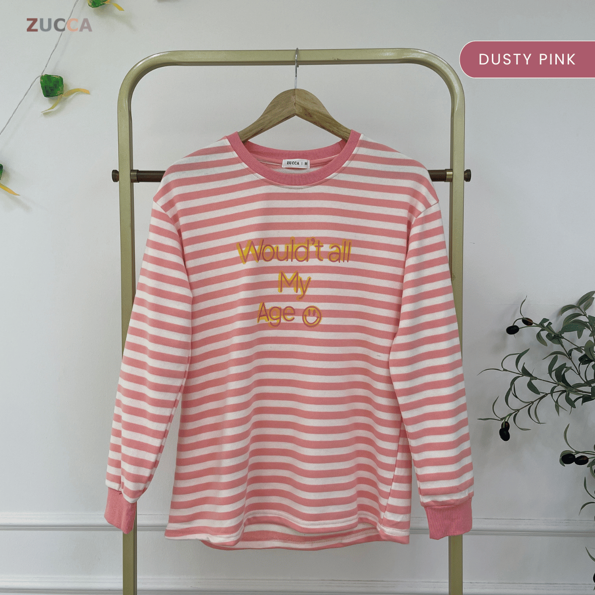 ZUCCA AVERY KASUAL WOMEN STRIPE T-SHIRT LONG SLEEVE - MA144