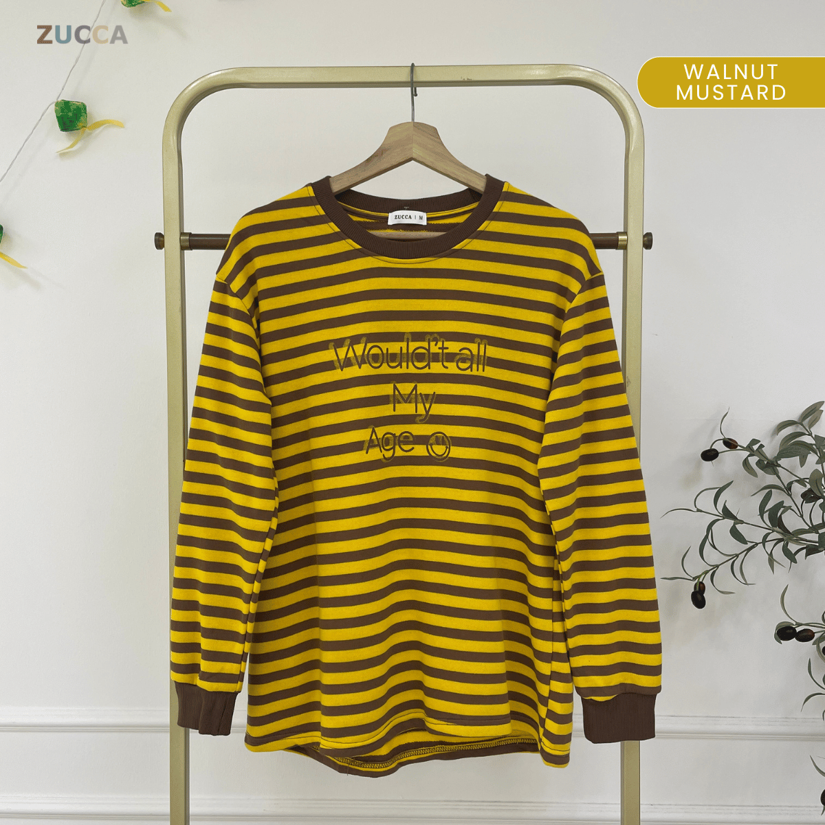 ZUCCA AVERY KASUAL WOMEN STRIPE T-SHIRT LONG SLEEVE - MA144