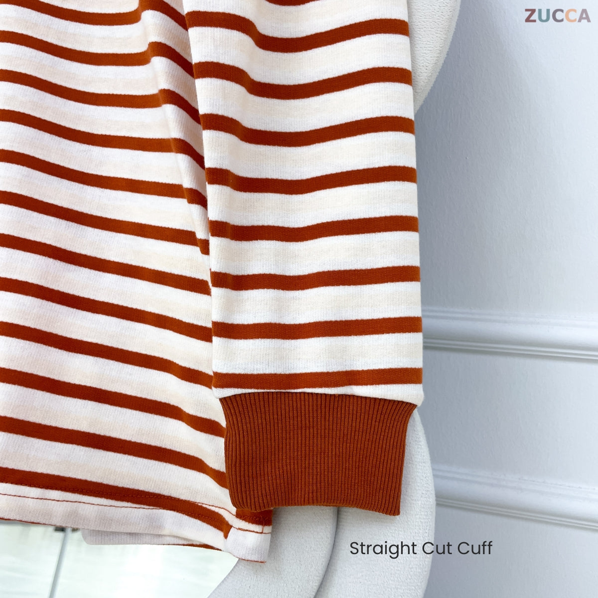 ZUCCA AVERY KASUAL WOMEN STRIPE T-SHIRT LONG SLEEVE - MA144
