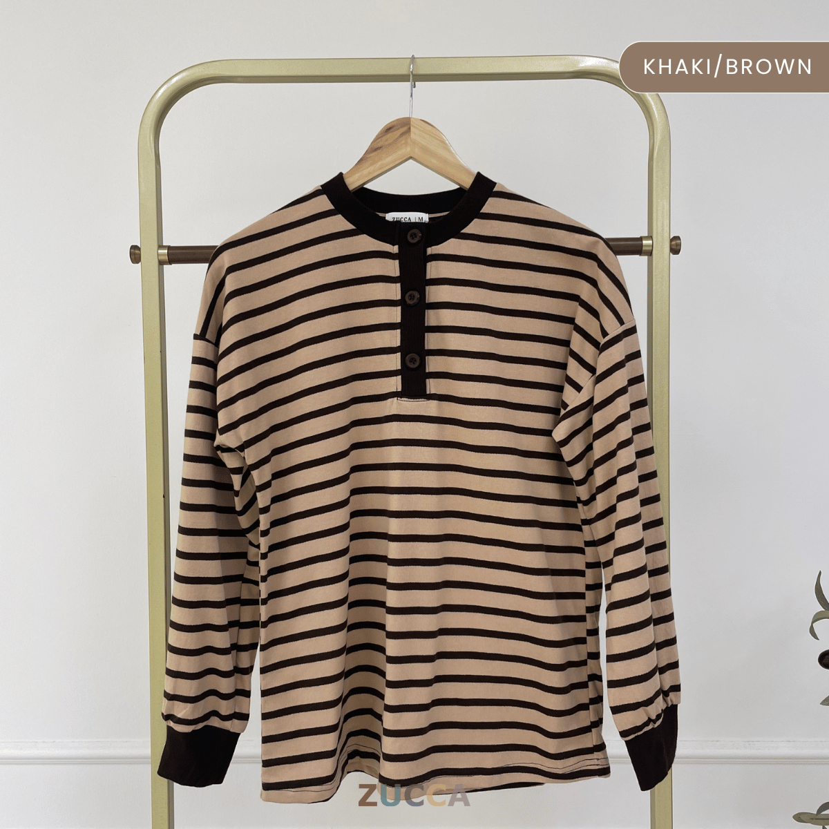 ZUCCA SUFIA CLASSIC STRIPE LONG SLEEVE - MA145 (GN230)