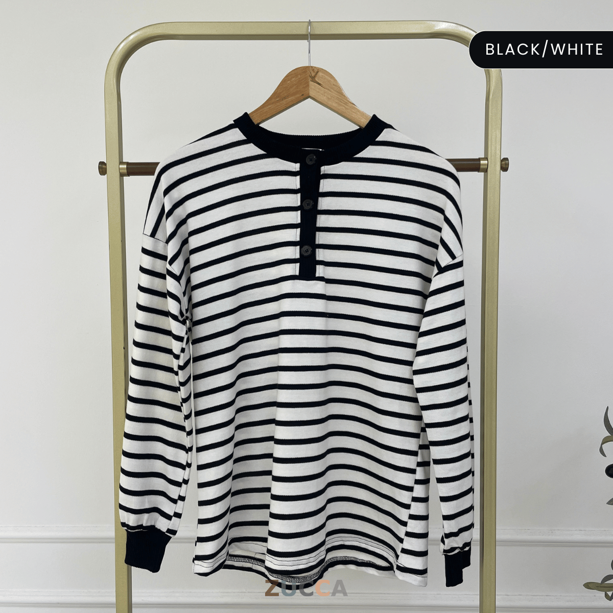 ZUCCA SUFIA CLASSIC STRIPE LONG SLEEVE - MA145 (GN230)
