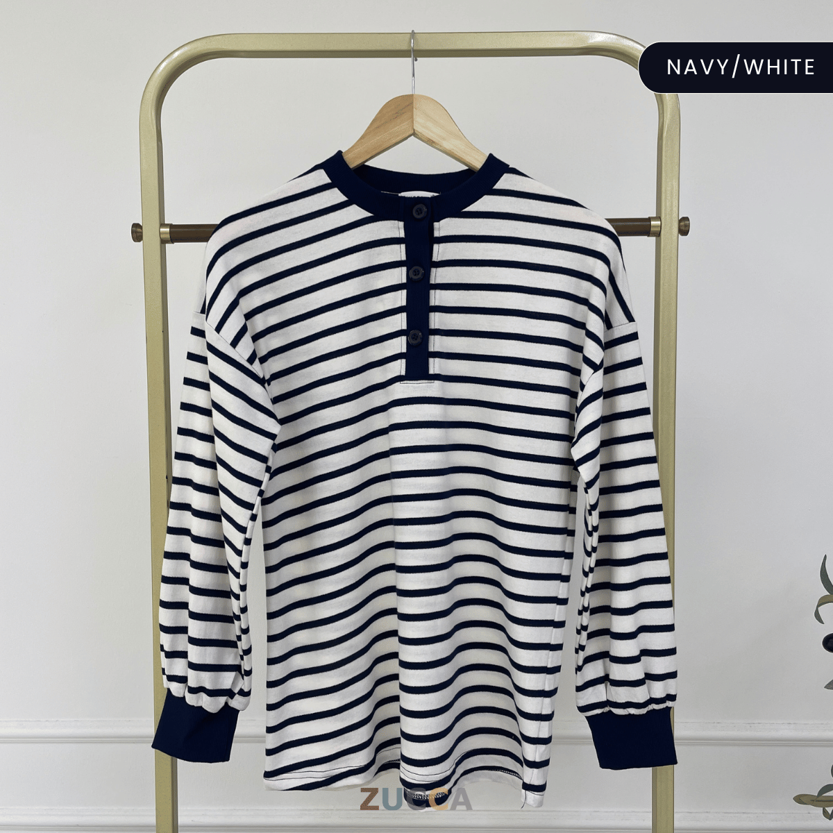 ZUCCA SUFIA CLASSIC STRIPE LONG SLEEVE - MA145 (GN230)