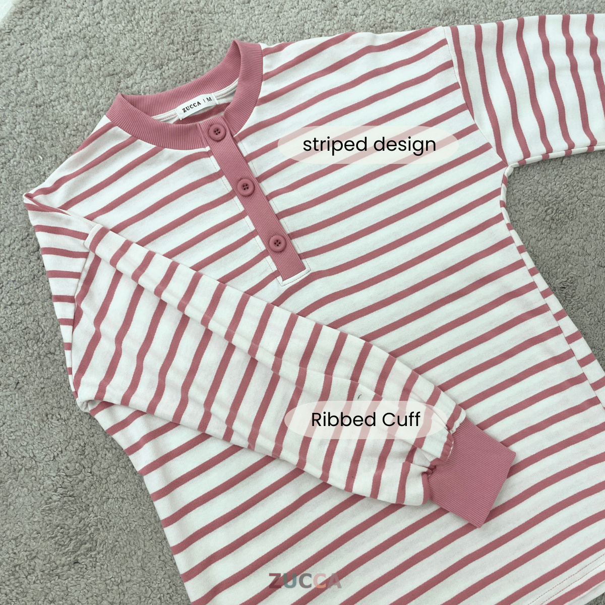 ZUCCA SUFIA CLASSIC STRIPE LONG SLEEVE - MA145 (GN230)