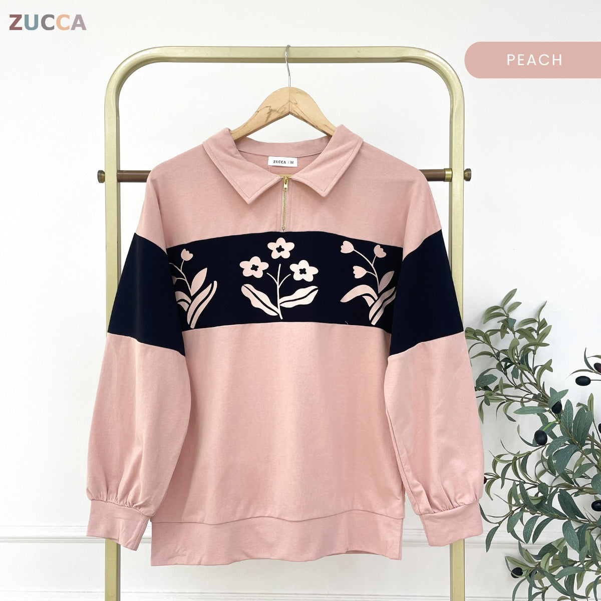 ZUCCA ROZIANA KASUAL WOMEN SHIRT WITH FLORAL PRINTED - MA147