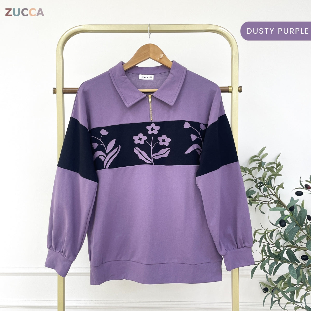 ZUCCA ROZIANA KASUAL WOMEN SHIRT WITH FLORAL PRINTED - MA147