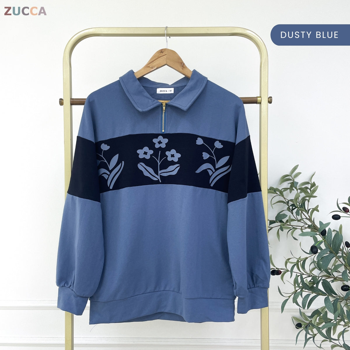 ZUCCA ROZIANA KASUAL WOMEN SHIRT WITH FLORAL PRINTED - MA147